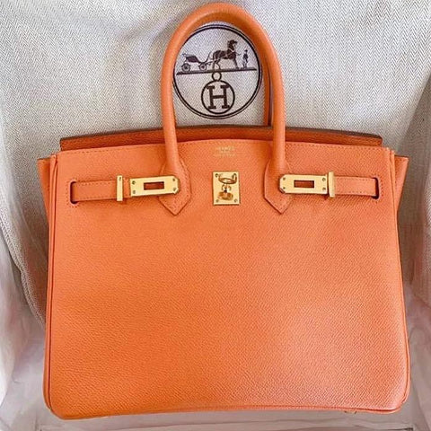 Birkin 25 Orange Epsom