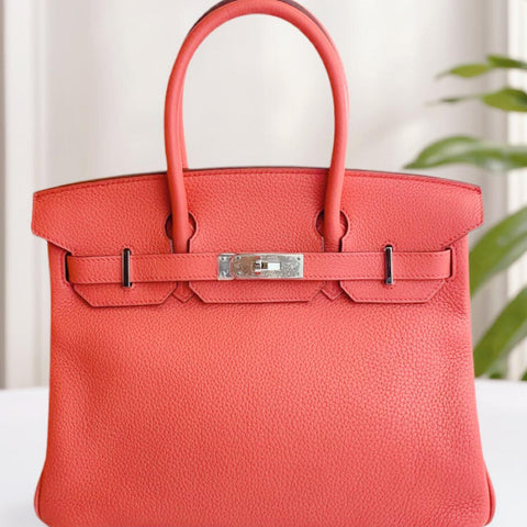 Birkin 30 Rose Jaipur Clemence