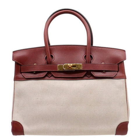 Birkin 30 Toile Rouge H