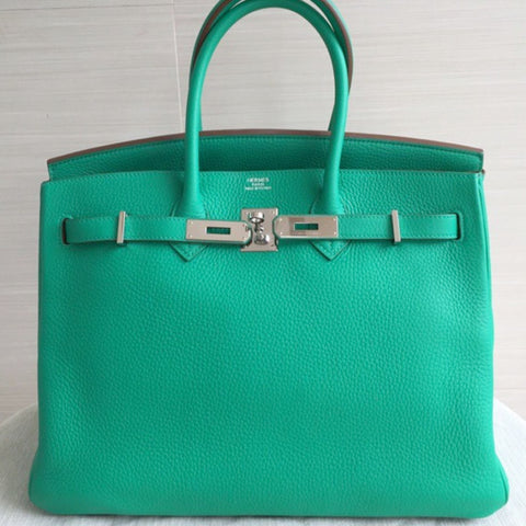 Birkin 35 Menthe Clemence