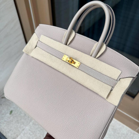 Birkin 25 Gris Tourterelle Togo