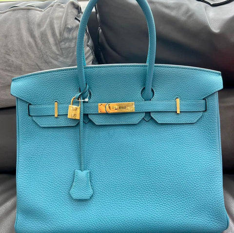 Birkin 35 Turquoise Togo