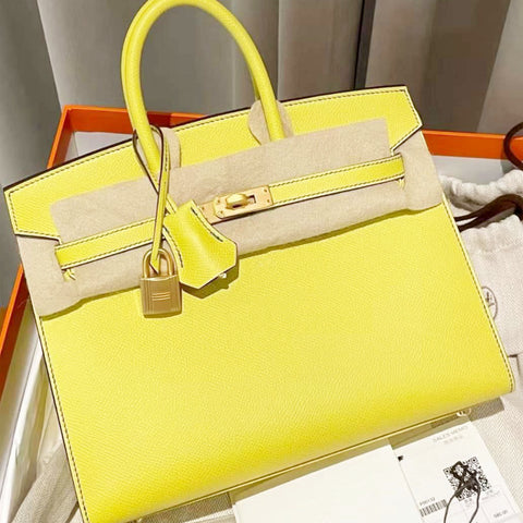 Birkin 25 Sellier Lime Epsom