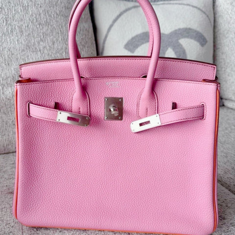 Birkin 30 Bubblegum/Feu Togo