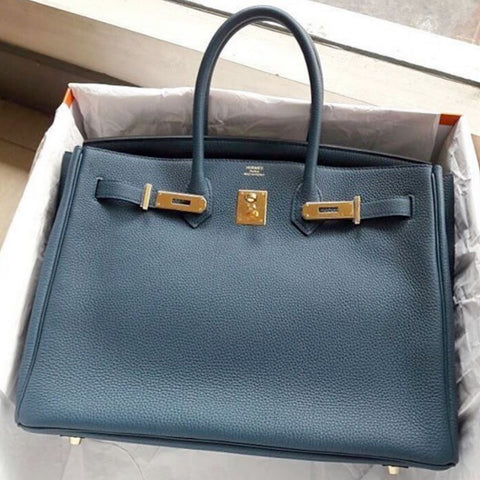 Birkin 35 Blue Colvert Togo