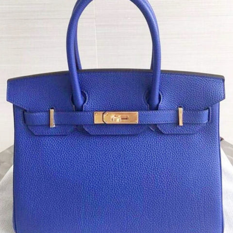 Birkin 30 Blue Electric Togo