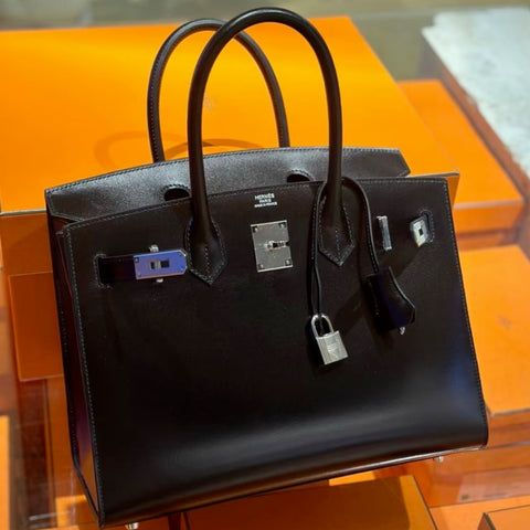 Birkin 30 Sellier Black Boxcalf