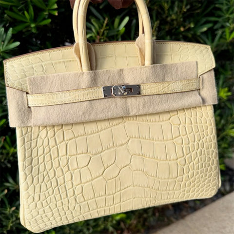 Birkin 25 Vanille Matte Alligator