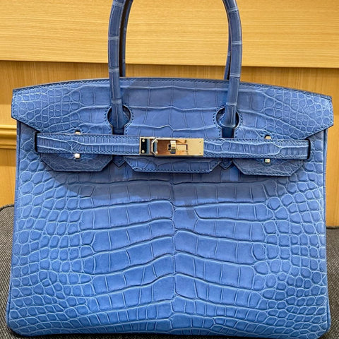 Birkin 30 Mykonos Matte Alligator