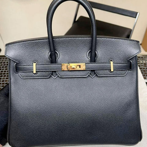 Birkin 25 Black Epsom