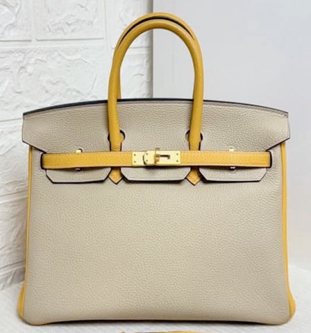 Birkin 25 Trench/Jaune Ambre Togo