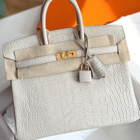 Birkin 25 Beton Matte Alligator