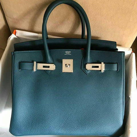 Birkin 30 Blue Colvert Togo