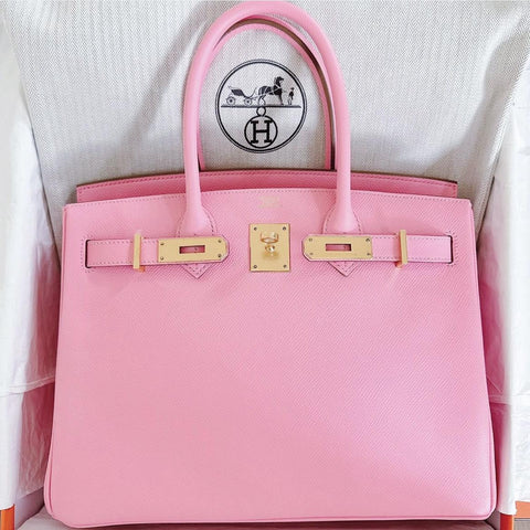 Birkin 30 Rose Confetti Epsom