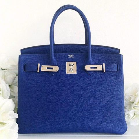 Birkin 30 Blue Electric Togo