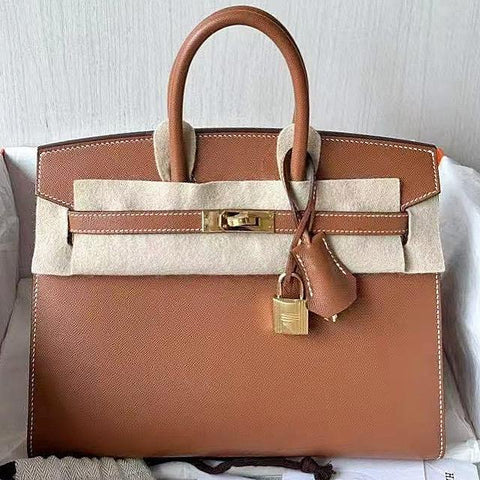 Birkin 25 Sellier Gold Madame