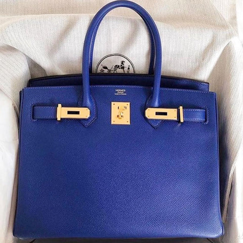 Birkin 30 Blue Electric Epsom