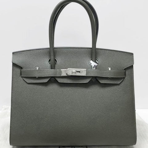 Birkin 30 Sellier Vert de Gris Epsom