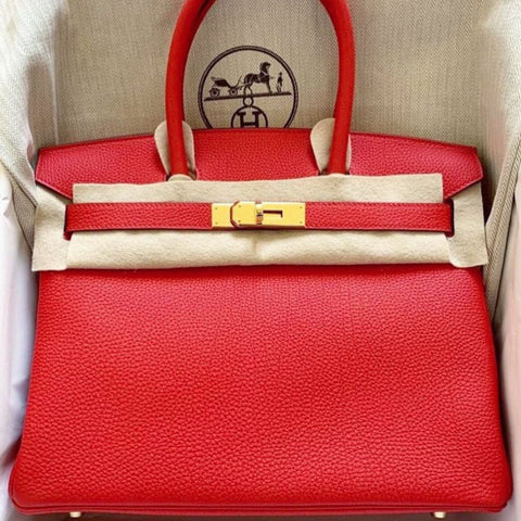 Birkin 30 Rouge de Coeur Togo