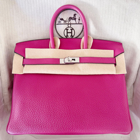 Birkin 25 Rose Pourpre Togo