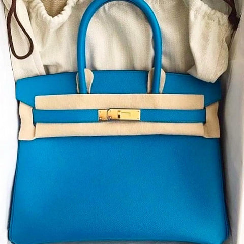 Birkin 30 Blue Zanzibar Epsom