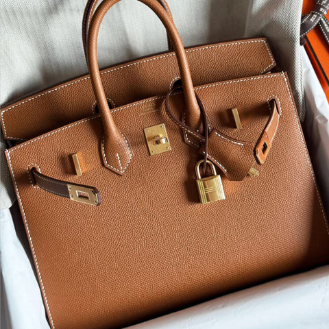 Birkin 25 Sellier Gold Epsom