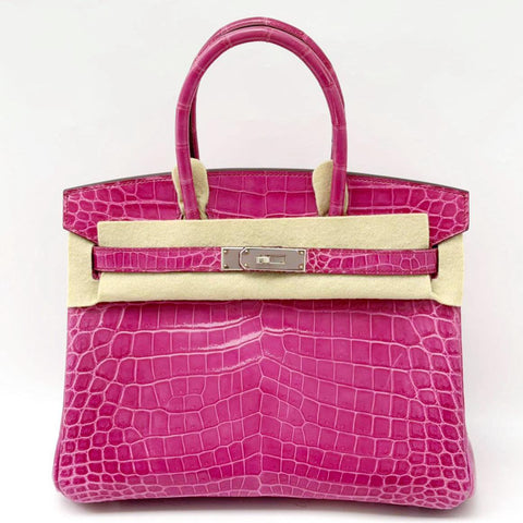 Birkin 30 Rose Scheherazade Shiny Niloticus