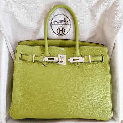 Birkin 30 Vert Anis Togo