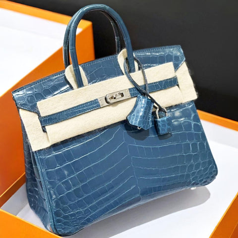 Birkin 25 Mykonos Shiny Niloticus