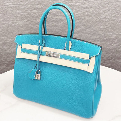 Birkin 35 Blue Jean Togo
