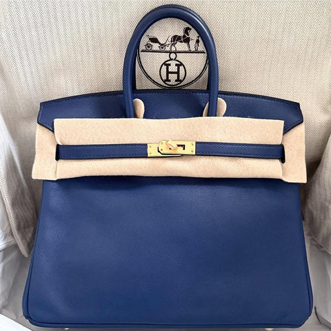 Birkin 25 Blue Sapphire Swift