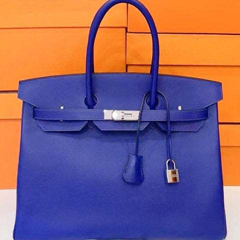Birkin 35 Blue Electric Epsom
