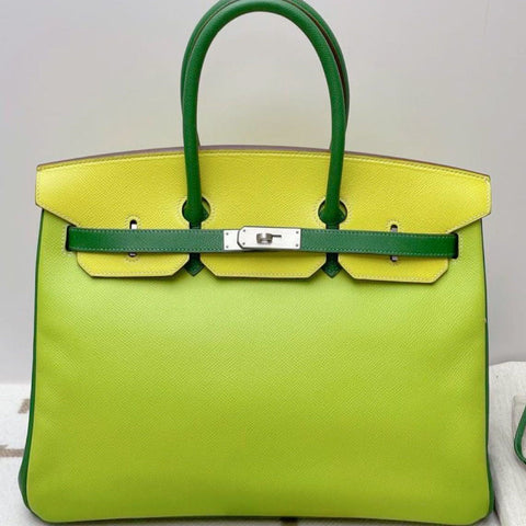 Birkin 35 Kiwi/Lime/Vert Bengale Epsom