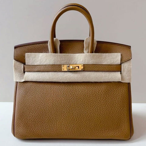 Birkin 25 Bronze Dore Togo