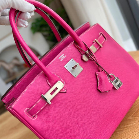 Birkin 30 Rose Tyrien Epsom