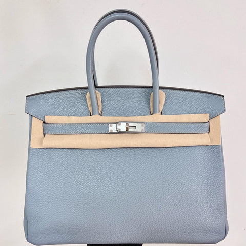 Birkin 35 Blue Lin Togo