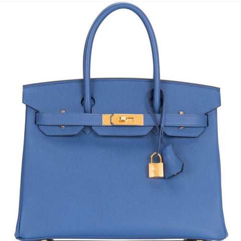 Birkin 30 Blue Agate Epsom