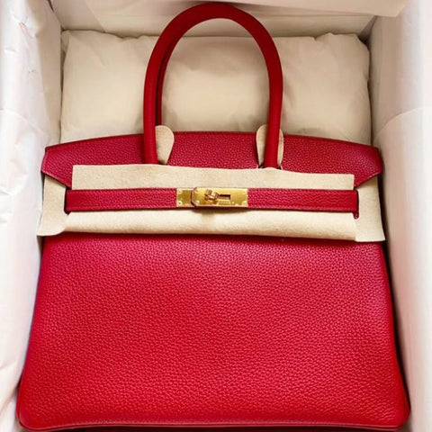 Birkin 30 Rouge Casaque Togo