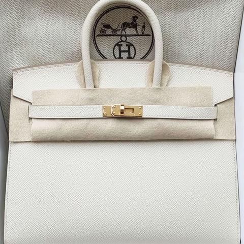 Birkin 25 Sellier Craie Epsom