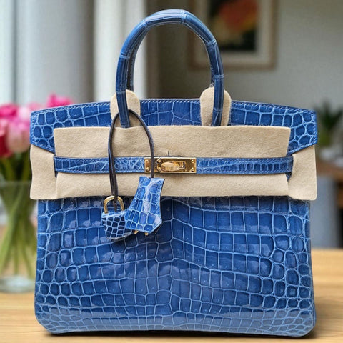 Birkin 25 Mykonos Shiny Niloticus