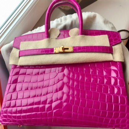 Birkin 25 Rose Scheherazade Shiny Niloticus