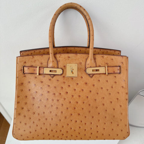 Birkin 30 Saffron Ostrich