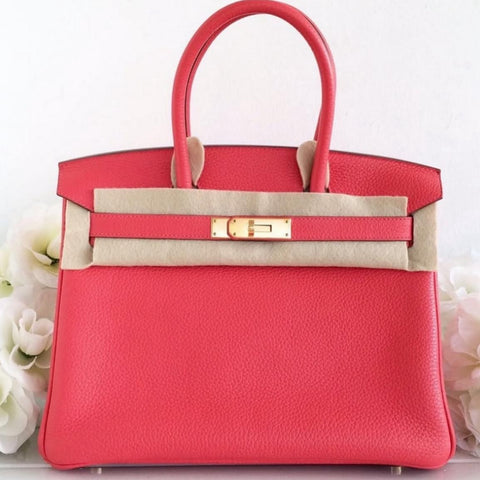Birkin 30 Rose Jaipur Clemence