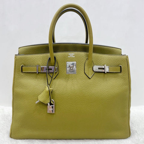 Birkin 35 Chartreuse Clemence