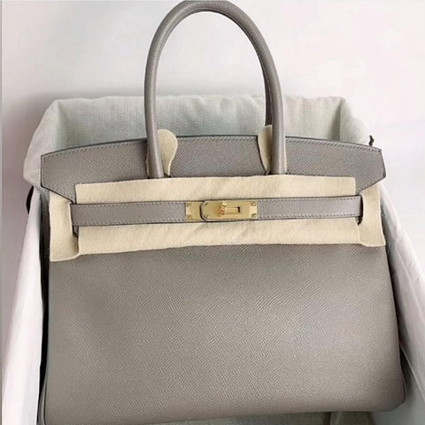 Birkin 30 Gris Asphalt Epsom