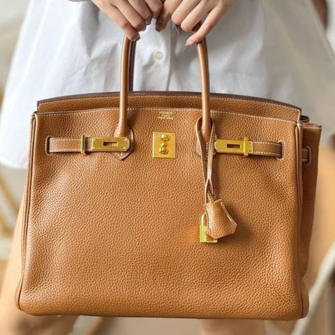 Birkin 35 Gold Togo