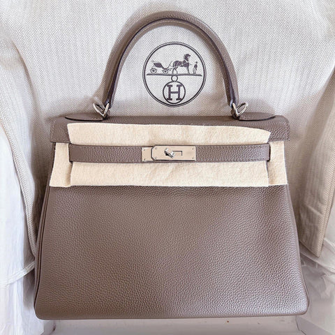 Kelly 28 Taupe Togo