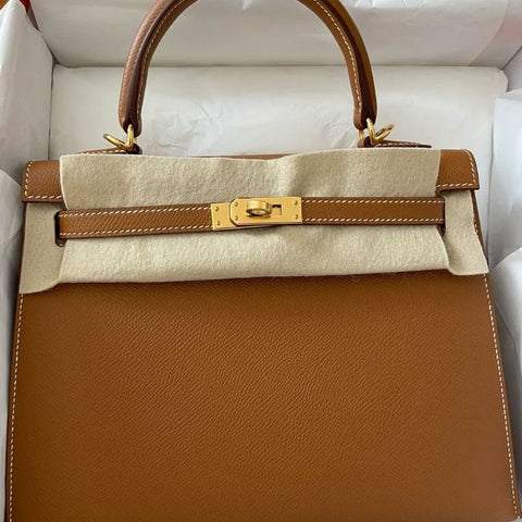 Kelly 25 Sellier Gold Epsom