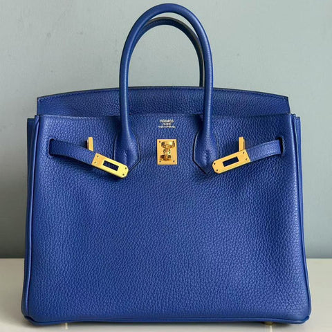Birkin 25 Blue Electric Togo