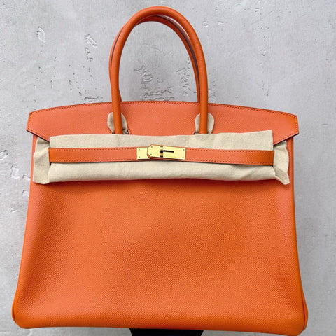Birkin 35 Orange Epsom